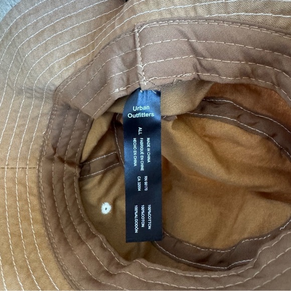 Urban Outfitters Caramel Tan Bucket Hat - Contrast Stitch - Picture 3 of 6